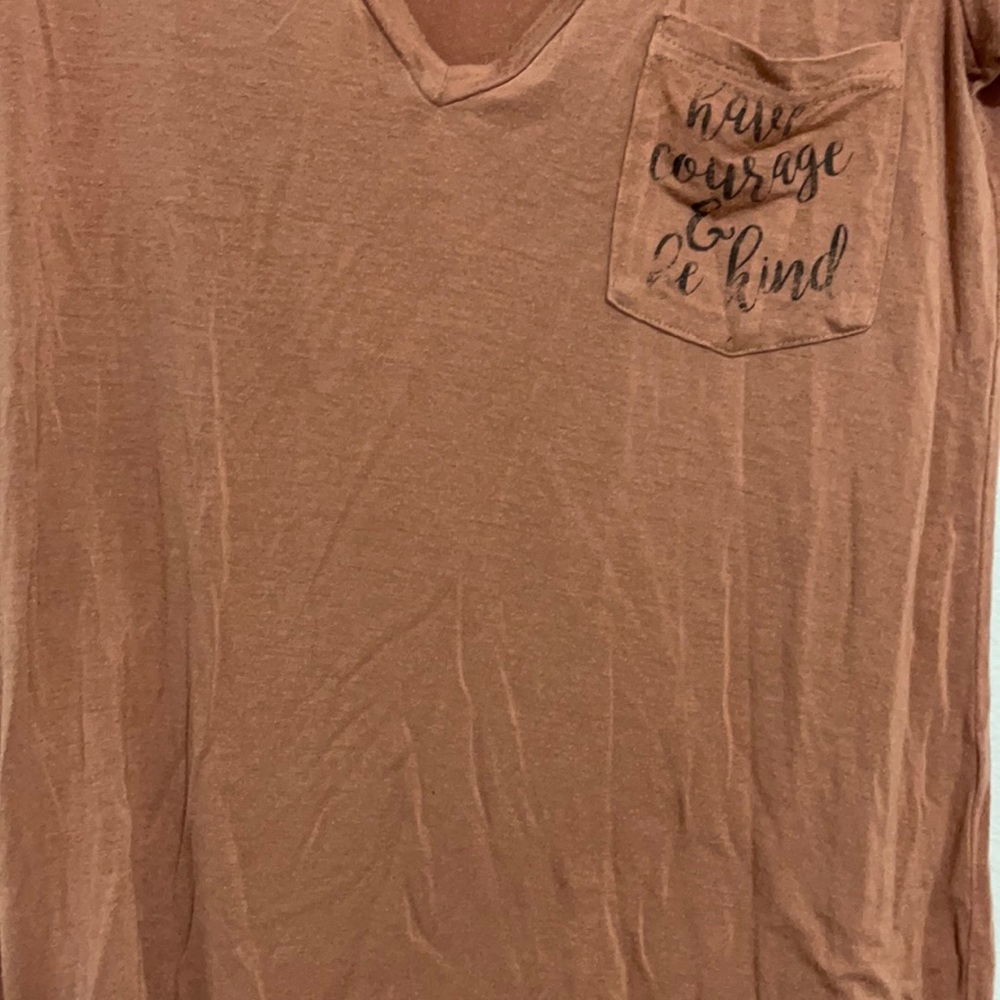 Pink short sleeve top